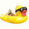 ZBDZSW 1 grand canard jaune gonflable fabriqué en PVC épais pour les fêtes aquatiques, les rassemblements et les flotteurs de piscine.