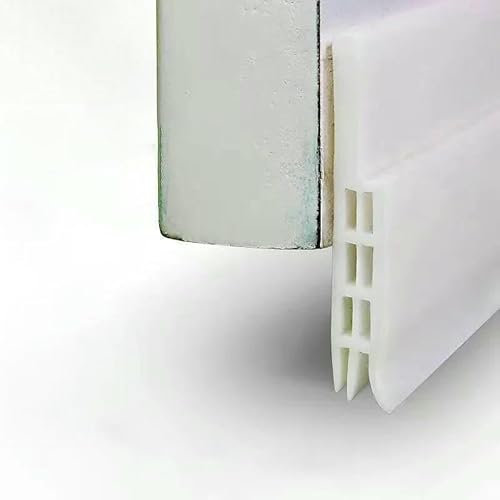 Bande d'étanchéité autocollante pour bas de porte, 1 mètre, isolation phonique, coupe-vent, poreuse, transparente