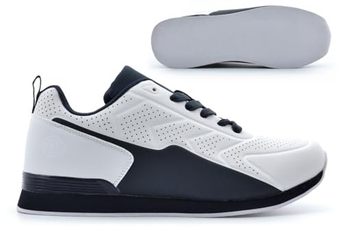 Mens Bowling Shoes Mens Bowling Trainers Size 9 Lawn Bowls Shoes Size 11 Bowls Trainers Garden Bowl Shoe Garden Bowl Trainer Lace Up Sizes 6-12 Black/White 8 UK