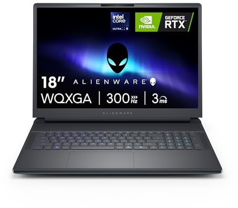 Alienware Computer portatile da gioco 18 Area-51 AA18250-18 QHD+ 300Hz 3ms, Intel Core Ultra 9-275HX, 32 GB di RAM DDR5, 1 TB SSD, NVIDIA GeForce RTX 5070, Windows 11 Home, Servizio in loco - Liquid