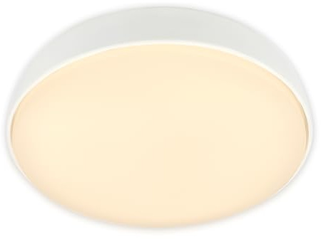 BRILONER - LED Ceiling Light with Warm White Light, 10W, 1200lm, LED Light, Bedroom, Lounge, Light for Hallway, 28.5X7.6cm, White