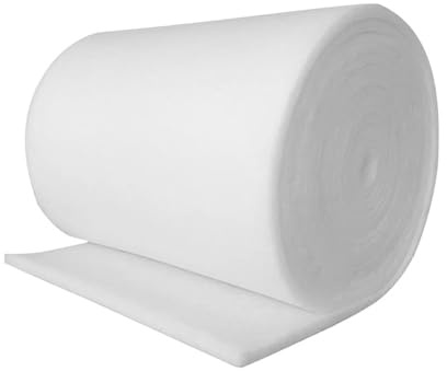 Filtre à Air en Coton Filtre,Rouleau Non Tissé Filtration Climatisation Rechange,pour filtres d'aquarium et de bassin Sol,conduits de ventilation de chauffage(Size:1*15m*20mm(39in*49.2ft*0.78in))