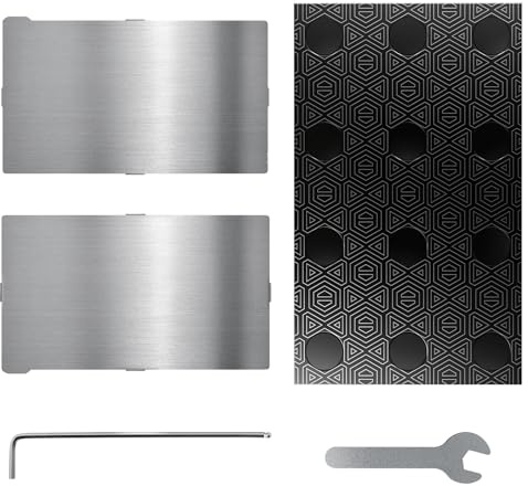 Verbesserte Magnetische Druckplattform für Mars 5 Ultra Harz-3D-Drucker | 2PCS Flexible Federstahlplatten und 1PCS Stahl-Grundplatte, für dem ELEGOO Mars 5 / Mars 5 Ultra 3D-Drucker, 160 x 95,6 mm