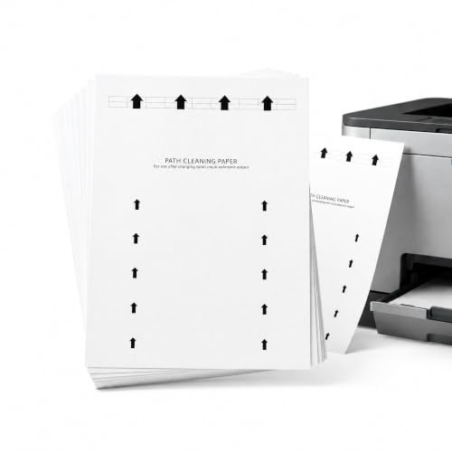 Printer Cleaning Sheets, 20Pcs Reusable Printer Cleaning Papers Suitable for Most Inkjet and Laser Printers Scanner Copier Fax Machines for Removes Dust & Debris from Rollers