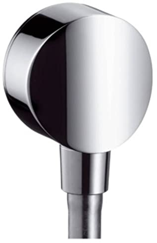 hansgrohe FixFit Wall Outlet S with Non-Return Valve and Synthetic Joint, Chrome