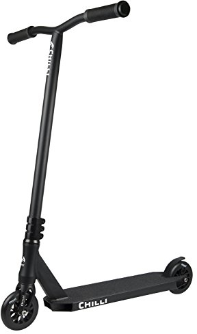 Chilli Pro Scooter Reaper | High-End Stunt Scooter | Der Lieblingsscooter unseres Chilli Rider Team | Gesamthöhe vo 84 cm | 110 mm PU Räder mit ABEC 9 Bearings | Grim