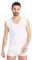 FINN Maglietta Intima Business Uomo Senza Maniche con Scollo a V - Maglia Sottogiacca in Originale Tessuto Lenzing® Modal - La Canottiera Perfetta sotto Camicia e Abito Bianco M