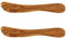 2x HOFMEISTER® Buttermesser, 2er Set aus Olivenholz, auffällige Maserung, Frühstücksmesser, robust, nachhaltig, einzigartig, ideal zum Streichen von Butter und Aufstrich, 20 x 3 x 0,7 cm (2 Stück)