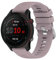 Yikamosi Compatibile con Garmin Forerunner 255S Cinturino,18MM Sgancio Rapido Silicone Chiusura in acciaio inossidabile Cinturino di Ricambio per Garmin Forerunner 255S/Venu 2S,Viola