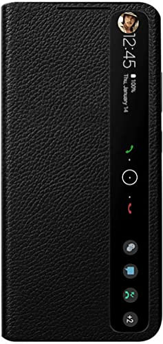 Etui en Cuir pour Samsung Galaxy S21 Ultra 5G. Dormance/Réveille/Intelligent Coque/Couverture/Boîtier du Téléphone pour Samsung S 21 Ultra -Noir