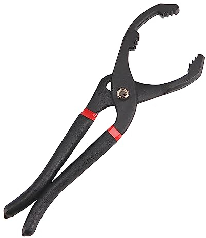 CGEAMDY Pinza per Filtro Olio Chiave, Generale Filtro Olio Pinze Riparazione Auto Regolabili Filtro Dell'Olio Strumento Chiave Di Rimozione per Filtri Olio da Ø 45mm a Ø 145mm(30cm)