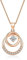 Loutade Halskette Damen Silber, 925 Sterling Silber Kreis Halskette mit Anhänger, 45 + 5cm Silberkette Halskette Rose Gold 925 Kreis Geschenkidee, Geschenke für Frauen zum Geburtstag Weihnachten