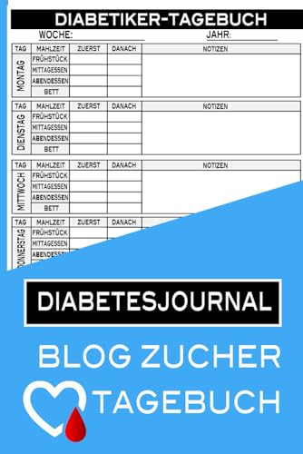Diabetes-Blutzucker-Tagebuch: Kleines Taschen-Tagebuch im Format 15,24 x 22,86 Zen. mit 108 Seiten zur Verfolgung und Überwachung von Messwerten, zur ... (Gesundheit und Wohlbefinden, Band 1)