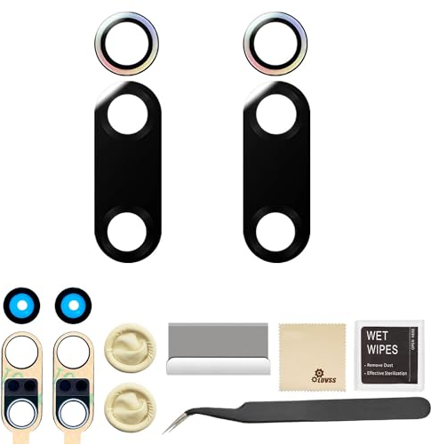 LUVSS 2 Pack Kamera Glas für Xiaomi Mi 9T / 9T Pro Rückseite Kamera Deckel Linse Original Wasserdich Ersatz Reparatur