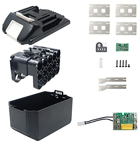 Compatibile con Makita 18V BL1890,Sostituzione della custodia della batteria,Alloggiamento di plastica della batteria 9ah 15* con circuito di protezione