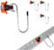 FIFIBANG 4 Stück Haken für Airlineschiene, Single Endbeschlag für Airlineschienen Fitting, Airlineschiene Zubehör，Zurrschienen Haken Fitting Endfitting für Airlineschienen zum Aufhängen