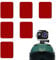 Nuqin 6PCS Dash Cam Mounts, Double Sided 3m Adhesive, Adhesive Mounts for Action Cameras & Dashcams (Red)