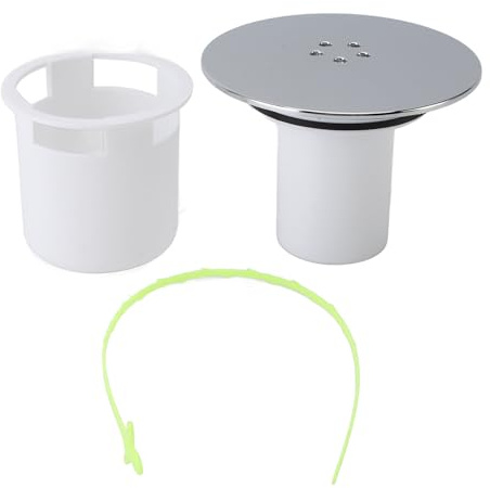 Duschabfluss-Abdeckung, Kunststoff-Duschsiphon-Abdeckung, Ersatz 90 Mm/115 Mm Duschabfluss-Abdeckung mit Haarfänger für Badezimmer, Küche