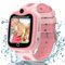 Ruopoem 4G Smartwatch Kinder, Kinder Smartwatch mit GPS, GPS Uhr KinderVideoanruf Handy SOS Wasserdicht Voice Chat Spiel Schulmodus Kamera Wecker, Geschenke für Mädchen Jungen