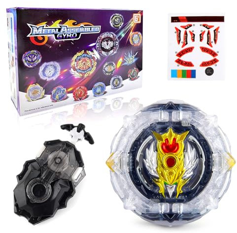 Bey Burst Turbo Set, Bey Metal Fusion mit Launcher, Kreisel Spielzeug Geschenk Für Kinder, Jugendliche