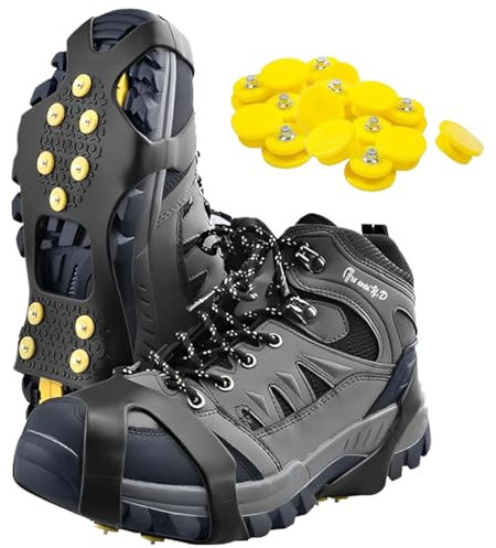 1 Paar Schuh Spikes Schuhspikes Schuhkralle Schuhkrallen EIS Spikes Shoe Spikes Anti Rutsch Sohle EIS Schneekette für Den Stiefel,Anti Rutsch Schuhspikes,spikes,schuhspikes,mit Ersatzspikes
