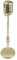melairo Vintage Desktop Microphone Prop Model with Adjustable Height, Classic Retro Style Microphone Stand Fake Mic Prop,Gold