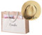 ELISA BOTELLA Set de Sombrero de Paja y Bolsa de Yute Personalizables, Pack para Despedidas de Soltera, Beige y Natural