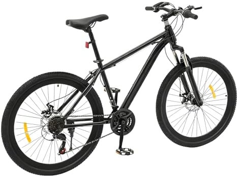 Zoobotanica 26 Zoll Mountainbike, Hochfester Stahlrahmen, Scheibenbremse, 21 Gang-Schaltung, Hardtail MTB Bike für Männer Frauen,Jungen-Fahrrad geeignet für Körpergrößen von 160–185 cm