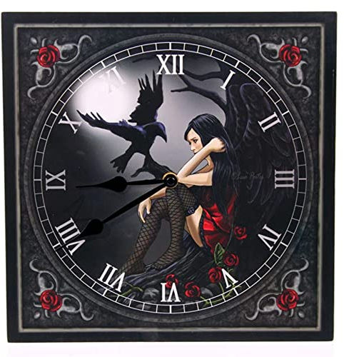 Bild Clock - Dark Angel Mit Raven