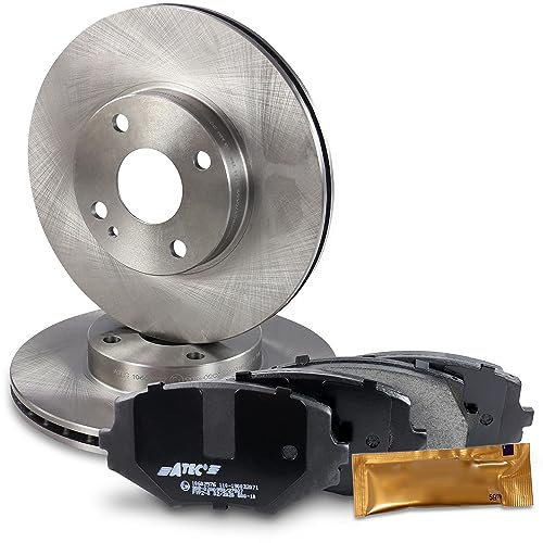 BESTPRICE Bremsenset Vorderachse inkl. Bremsscheiben Belüftet Ø 255 mm + Bremsbeläge vorne, Kompatibel mit MAZDA MX-5 I (NA), MX-5 II (NB)