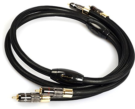 HiViLux Cavo bilanciato RCA (OCC/SCC) di fascia alta, diametro 14 cm, per stereo