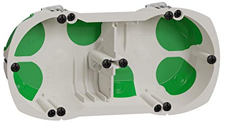 Schneider Electric IMT35000 Boîte double avec système étanche Ø 67 mm Vert