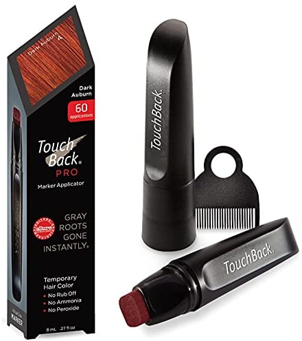 TouchBack PRO Ansatz-Kaschierstift für graues Haar – Echte Haarfarbe Rot-Braun