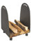 Lienbacher Holzkorb, mit Rollen anthrazit beschichtet B/H/T = 40/58/36 cm
