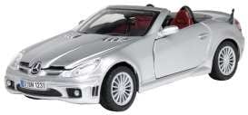 Mercedes R171 SLK 55 AMG silber Modellauto 73292 Motormax 1:24