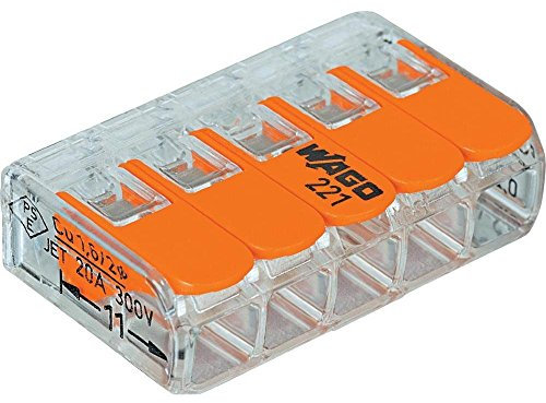 WAGO 221-415 Lever-Nuts 5 Conductor Compact Connectors 10 PK