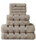 GC GAVENO CAVAILIA Towels Linen Asciugamano, Cotone, Silver, 8Pc Bale Set