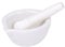 KINTRADE Porcelain Polished White Mortar and Pestle Set - 2.3 inch Diameter for Grinding Spices, Herbs, Medicine