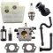 MCHNIC Carburateur avec filtre à air Filtre à essence Bougie Tuyau de carburant pour STIHL MS240 MS260 MS 240 260 024 026 Walbro WT194 Tronçonneuse