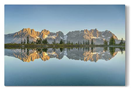 artboxONE Galerie-Print 30x20 cm Kaisergebirge in Tirol hochwertiges Acrylglas auf Alu-Dibond von Michael Valjak