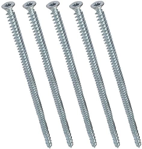 AERZETIX - C48408 - Satz von 5 Schraubanker betonschrauben ankerschrauben direkt für beton Ø7.5x202mm senkkopf konisch - mit abdruck stern T30 - direkte befestigung ohne dübel