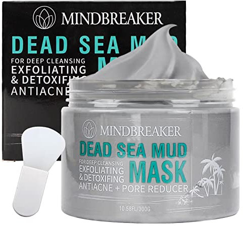 Totes Meer Schlammmaske für Gesicht und Körper – Gesicht und Körper, porentiefe Reinigung, Aknebehandlung, Anti-Aging und Anti-Falten, Bio-Gesichtsmaske aus natürlicher Tonerde für glattere (300g)