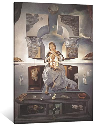 Poster Salvador Dali La Madonne du Port Lligat par Salvador Dalí sur toile surréaliste pour décoration de chambre à coucher 40 x 60 cm