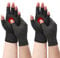 2 Pairs Fingerless Gloves for Women&Men - Compression Gloves for Arthritis - Providing Warmth and Compression to Promote Healing - Relieve Arthritis Pain, Breathable Fabric Comfortable Fit(L, Grey)