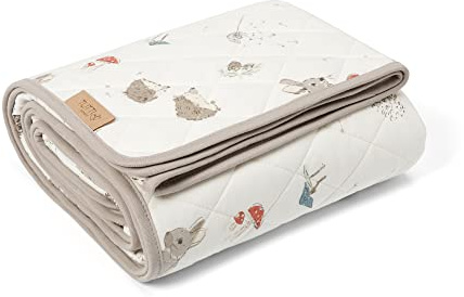 Tutti Bambini Cot Bed Coverlet Bamboo Cotton Cocoon 120x100cm | Soft bamboo cotton cot coverlet with TOG rating and thermometer included, designed for comfortable baby sleep.