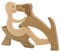 Enkrio Hundefiguren aus Holz, handgeschnitzt, für Hunde, menschliche Skulptur, handgefertigt, Akzente, Handwerk, Holzverzierung, stehende Tischdekoration, Ornament für Heimdekoration