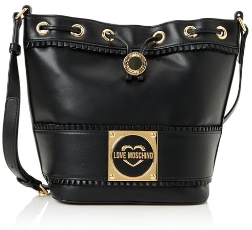 Love Moschino Damen Schultertasche, Schwarz Schultertasche, Schwarz
