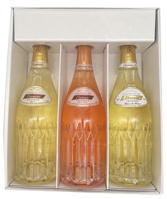 Coffret cadeau blanc - Champagne Vranken -1 Brut - 1 Rosé - 1 Blancs de Blancs - 3x75cl