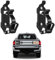 2PCS Shovel Mount for roof Rack, Metal Rubber clamp mounting kit Bracket Quick Release Shovel Holder for Truck overlanding Gear Off Road roof Rack Accessories fit 0.67 to 1.57 Diameter Tools