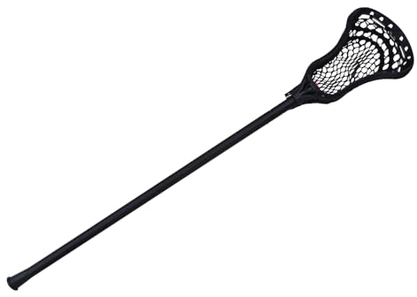 MUWO Lacrosse Schläger 32 Aluminium verbessert die Hand-Augen-Koordinationsfähigkeit (Schwarz)